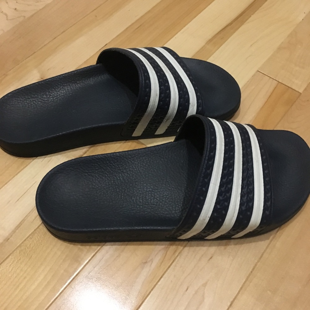 Adidas adilette women’s sandals. Navy